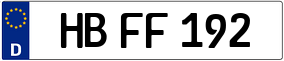 Trailer License Plate
